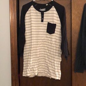 Striped Vans 3/4 sleeve length shirt for sale